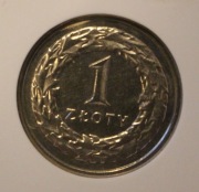 1 ZŁ ZŁOTY 1993 GCN MS68 - DESTRUKT - SKRĘTKA, PRAWDZIWY RARYTAS, UNIKAT