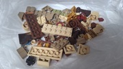 Klocki Lego mix na wagę 40 g - kolor brązowy + gratis 70 g inne