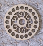 Baza dno koszyka spód koło 10cm makrama wzór 10kosz10