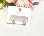 Minimalistyczne kolczyki damskie łezka ze stali chirurgicznej