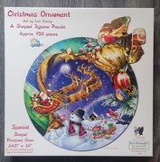 Puzzle świąteczne Christmas Ornament 750 elem. Kompletne ,stan bdb.