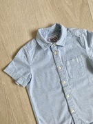 Błękitna koszula na krótki rękaw 98
