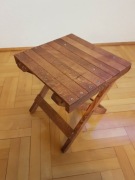 Nowe, składane krzesełko bukowe
