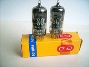 E88CC = PHILIPS / SQ / GOLD PIN - dobrana PARA z lat 70-ych !