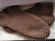 naalbinding skarpety tkane igłą 43-44 wełna reko wiking