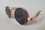 okulary przeciwsłoneczne unisex, styl steampunk 