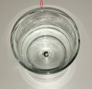 wazon grube szkło prosty