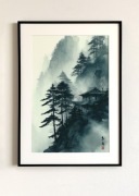 Plakat Japoński Styl Azja Natura - duży format A3