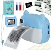 Aparat fotograficzny natychmiastowy drukarka termiczna + wkłady karta 32GB