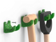 Uchwyt na narzędzia ogrodnicze kolor zielony 3 szt Druk 3D