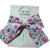 Duża kokarda bawełniana w kwiatuszki