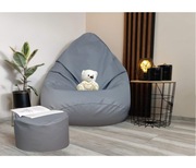 PUFA WOREK SAKO XXL + | MEGA FOTEL PUFY + PODNÓŻEK