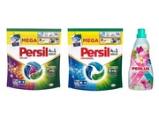 Kapsułki Persil Discs Color i Universal 2x 54 szt + płyn do płukania Perlux