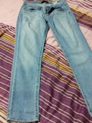 Niebieskie jeansy z prostą nogawką Levi's Curvy Cit 30 M 38 