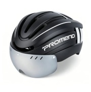 Kask rowerowy PROMEND z szybą osłoną  na magnes roz.L 57-61 Nowy