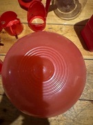 Komplet plastikowych naczyń pojemników misek PRL kolekcja pamiątki