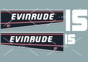 Emblemat, naklejka na silnik zaburtowy EVINRUDE 15