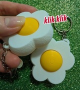 Brelok kwiatek klikający – druk 3D, zestaw 2szt