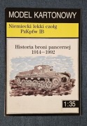 Niemieckie lekki czołg PzKpfw IB model kartonowy