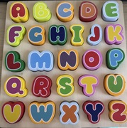 Drewniany alfabet ABC 