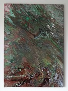 Abstrakcyjny obraz ręcznie malowany.