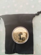 Mazurek Dąbrowskiego pozłacany 24k, 33 mm w plastikowym kapslu 