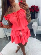 Sukienka hiszpanka Lola Bianka fuksja