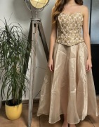 Sukienka wieczorowa, balowa w stylu glamour, princess core