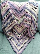 Cieniowana chusta hand made