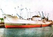 Pocztówka statek M/S Edward Dembowski (okres PRL) z 1963 r.
