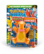 Pokemon gazetka + wyrzutnia dyskow Charmander + plakaty