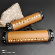 Skórzane gripy, rączki, chwyty do kierownicy 