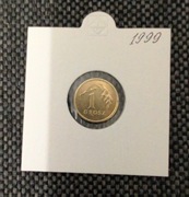 1 grosz 1999 rok. Moneta obiegowa.Stan bardzo dobry.