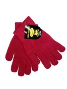 Ciepłe rękawiczki zimowe damskie CZERWONE EURO GLOVES