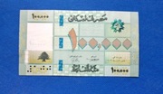 LIBAN 100000 LIVERES 01-12-2022 r. UNC. DURZY FORMAT .