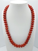 Klasyczny Naszyjnik z Czerwonego Koralowca – Oponki (54 cm)