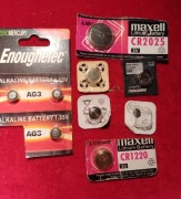 Baterie do zegarków (stare, nie używane)