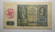stary banknot 50 zł 1941 r rzadki
