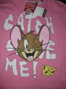 t-shirt Tom & Jerry 7-8 lat 128 cm różowy lefties koszulka dziecięca 