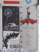 stara auto mapa Czechosłowacji z lat 60