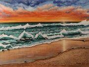 Obraz akrylowy ręcznie malowany 60x80 cm