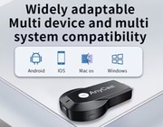 Adapter WiFi do telewizora AnyCast M9 Plus HDMI Mirror screen. Klonowanie.