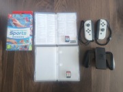 Zestaw 2 gier + joycony + strapy + grip