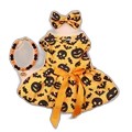 Halloweenowa dynia suknia dla psa sukienka dla psa Teddy Mini suknia małe u