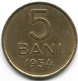 Rumunia 5 bani 1954