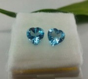 Topaz naturalny _ na złoty pierścionek, kolczyki _  Serce _ ok. 1.35 ct. 