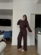 Stylowy komplet sportowo-elegancki z wiskozy (materiał turecki)