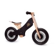 Drewniany rowerek biegowy Kinderfeets Balance Bike Black