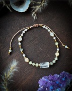 Kryształ Górski * bransoletka regulowana minerałka na sznurku