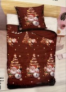 pościel komplet święta Mikołaj renifer 140/200 nowa